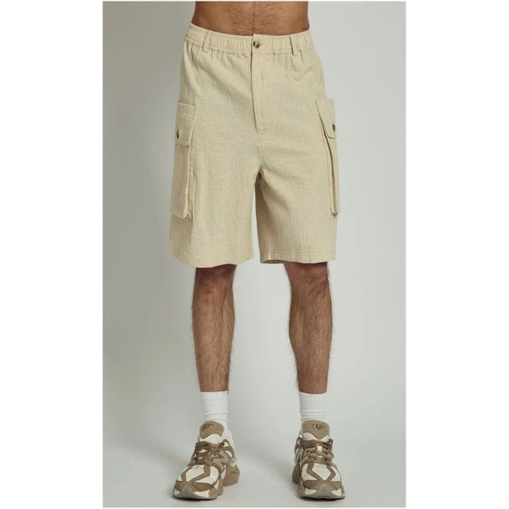 NATIVE YOUTH Mens Oversized Casual Cargo Shorts, NWT